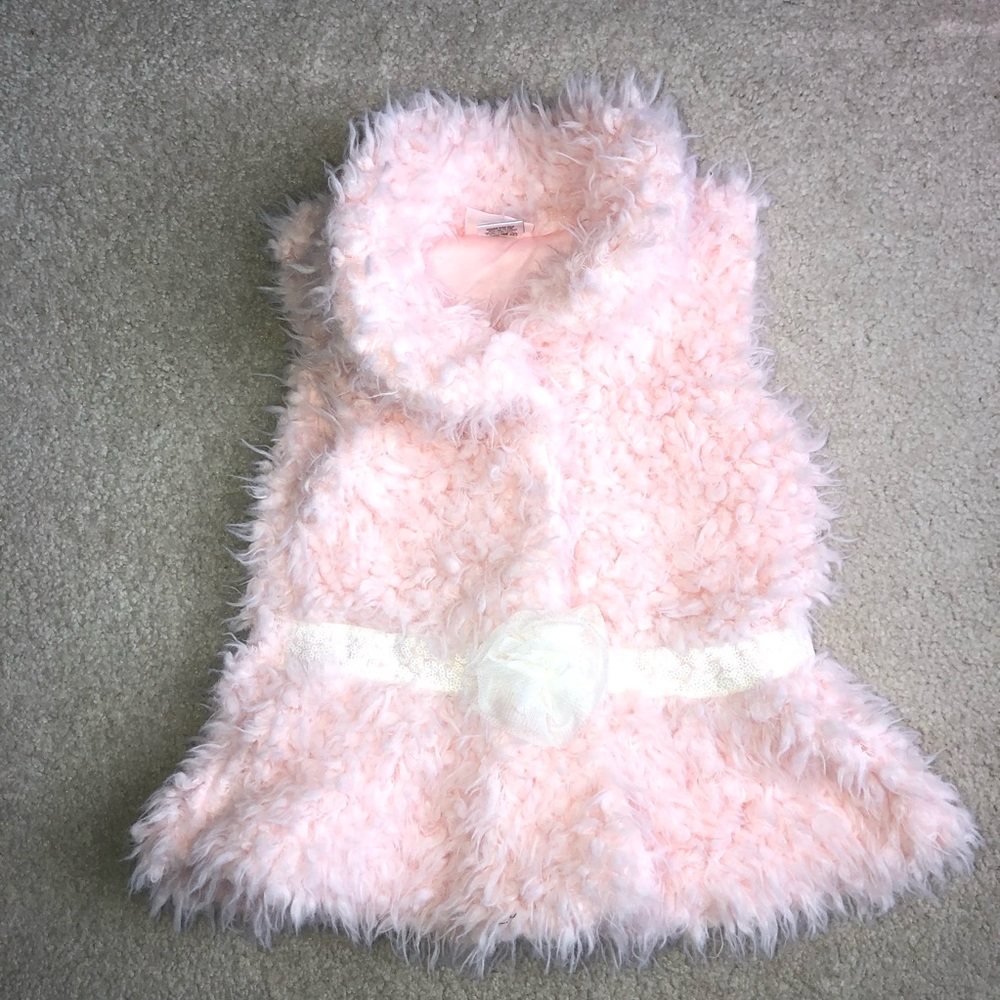 Little Lass - Soft Fuzzy Vest - 5T